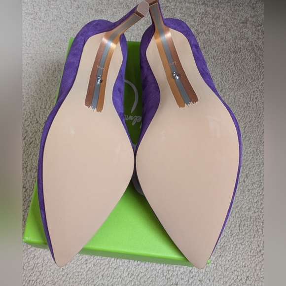 NWT Sam Edelman Hazel Pumps, Purple Suede, Size 6.5 - Picture 4 of 5